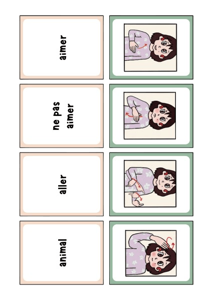 Flashcards des signes du manuel super malou à imprimer